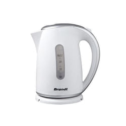 Brandt bouilloire 1,7 L 2200 W Argent, Blanc