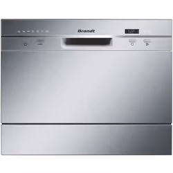 Brandt DFC6519S, Pose libre, Compact (45 cm), Argent, Argent, LED, 1,5 m
