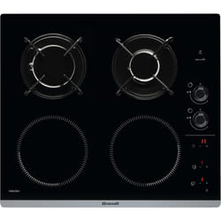 Brandt BPI6413BM plaque Noir Intégré Combi 4 zone(s)