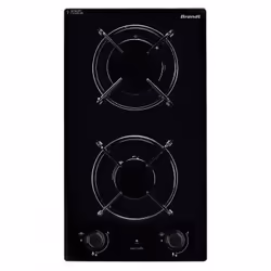 Brandt BPG6210B, Noir, Bleu, Intégré, Gaz, En fonte, 2 zone(s), 2 zone(s)