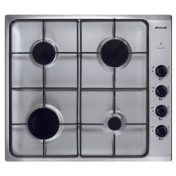 Brandt BPE6410X plaque Noir, Acier inoxydable Intégré Gaz 4 zone(s)