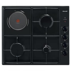 Brandt BPE6411BM plaque Noir Intégré Combi 4 zone(s)