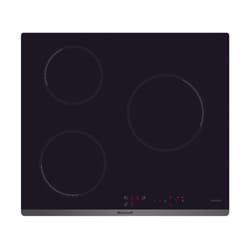 Brandt BPI6312B plaque Noir Intégré Plaque avec zone à induction 3 zone(s)