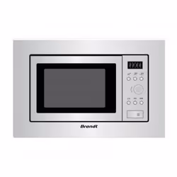 Brandt BMS6112X, Intégré, Micro-onde simple, 17 L, 1050 W, Boutons, Acier inoxydable