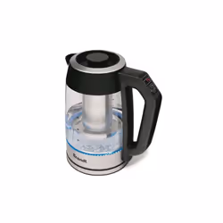 Brandt TH1700EV, 1,7 L, 2200 W, Noir, Transparent, Plastique, Thermostat réglable, Indicateur de niveau d'eau