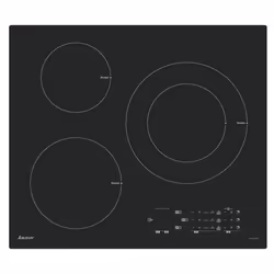 Sauter SPI6361B, Noir, Intégré, 60 cm, Plaque avec zone à induction, Verre, 3 zone(s)