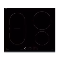 Sauter SPI6466B, Noir, Intégré, 60 cm, Plaque avec zone à induction, Vitrocéramique, 4 zone(s)
