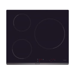 Brandt BPI6315B plaque Noir Intégré Plaque avec zone à induction 3 zone(s)