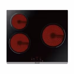 Brandt BPV6320B, Noir, Intégré, Céramique, 3 zone(s), 3 zone(s), Mijotage