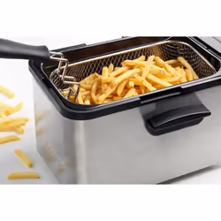 Brandt FRI3200 friteuse Unique 3,2 L Autonome 2200 W Noir, Argent