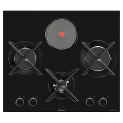 Sauter SPG9465MB plaque Noir Intégré 60 cm Combi 4 zone(s)