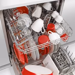 Brandt BDB424LW, Semi-intégré, Taille maximum (60 cm), Blanc, Blanc, Boutons, 1,35 m