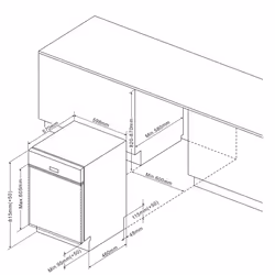 Brandt BDB424DX Lave-vaisselle Semi-intégré 14 couverts D - Vue supplémentaire 3