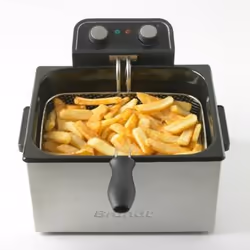 Brandt FRI2203E friteuse Unique 5 L Autonome 3000 W Noir, Acier inoxydable