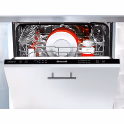 Brandt BDJ424VLB, Entièrement intégré, Taille maximum (60 cm), Acier inoxydable, Noir, 1,5 m, 1,5 m