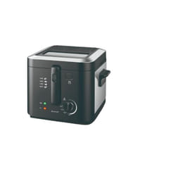 Brandt FRI25X2 friteuse Unique 2,5 L Autonome 1600 W Noir, Acier inoxydable
