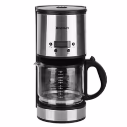 Brandt CAF1512V, Machine à café filtre, 1,5 L, Café moulu, 1080 W, Noir, Acier inoxydable