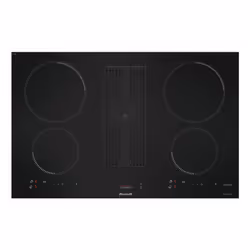 Brandt BPI384BH, Noir, Intégré, 80 cm, Plaque avec zone à induction, Verre-céramique, 4 zone(s)