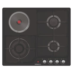 De Dietrich DPE3601BM plaque Noir Intégré 60 cm Combi 4 zone(s)