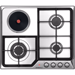 De Dietrich DPE3601XM, Acier inoxydable, Intégré, 60 cm, Combi, Acier inoxydable, 4 zone(s)