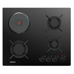 Sauter SPG3601BM plaque Noir Intégré 60 cm Combi 4 zone(s)