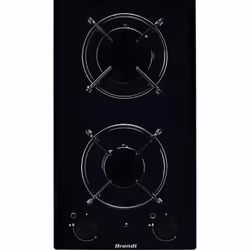 Brandt BPG3200B, Noir, Intégré, 30 cm, Gaz, 2 zone(s), 2 zone(s)