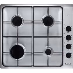 Brandt BPE3410X, Acier inoxydable, Intégré, 58 cm, Gaz, 4 zone(s), 4 zone(s)