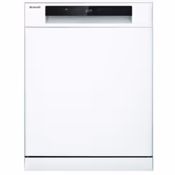 Brandt BF3424CW, Semi-intégré, Taille maximum (60 cm), Blanc, Noir, Tactile, 14 couverts
