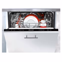 Brandt BDJ3424VB, Entièrement intégré, Taille maximum (60 cm), Noir, 25 cm, 30 cm, Panier