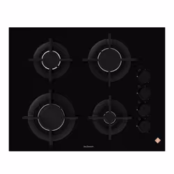 De Dietrich DPG4640H, Noir, Intégré, 65 cm, Gaz, Verre, 4 zone(s)