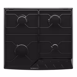 De Dietrich DPE4610B, Noir, Intégré, 58 cm, Gaz, Émaillé, 4 zone(s)