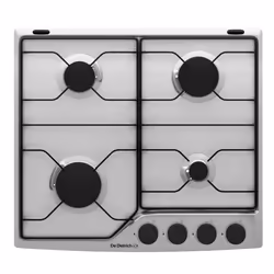 De Dietrich DPE4610X, Acier inoxydable, Intégré, 58 cm, Gaz, Acier inoxydable, 4 zone(s)