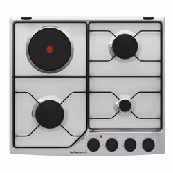 De Dietrich DPE4610XM, Acier inoxydable, Intégré, 58 cm, Combi, Acier inoxydable, 4 zone(s)
