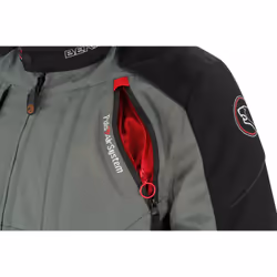Bering Shamal Veste textile de moto, noir-gris, taille S pour Hommes - Vue supplémentaire 3