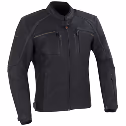 Bering Mendes Veste en cuir de moto, noir, taille L pour Hommes