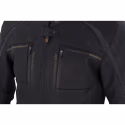 Bering Mendes Veste en cuir de moto, noir, taille XL pour Hommes