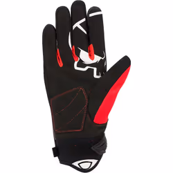 Bering Walshe Gants de moto, noir-gris-rouge, taille XL pour Hommes