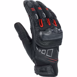 Bering Razzor Gants de moto, noir-blanc-rouge, taille S pour Hommes