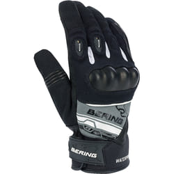 Bering Morius Gants de moto, noir-gris-blanc, taille S pour Hommes