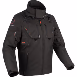 Bering Skogar Veste textile moto, noir, taille S pour Hommes