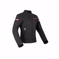 Bering Riva Veste textile de moto dames, noir-rose, taille 40 pour Femmes