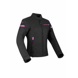 Bering Riva Veste textile de moto dames, noir-rose, taille 40 pour Femmes