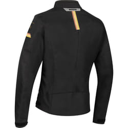 Bering Riva Veste textile de moto dames, noir-orange, taille 40 pour Femmes