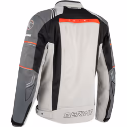 Bering Portland Veste textile moto, noir-gris, taille M pour Hommes