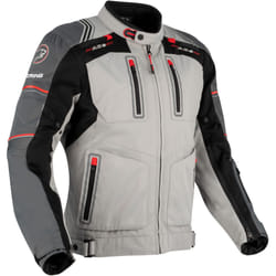 Bering Portland Veste textile moto, noir-gris, taille S pour Hommes