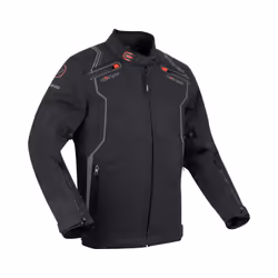 Bering Stroke Veste textile moto, noir, taille M pour Hommes
