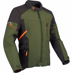 Bering Cobalt Veste textile moto, vert-brun, taille 4XL pour Hommes