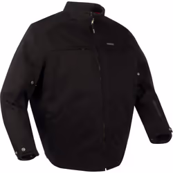 Bering Zander King Size veste textile de moto imperméable, noir, taille L pour Hommes