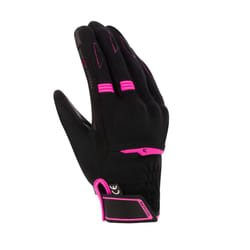 Bering Fletcher Evo Gants de moto pour femmes, noir-rose, taille 2XL