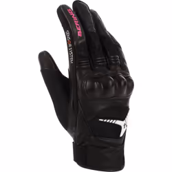 Bering Kelly Gants de moto pour femmes, noir-rose, taille L